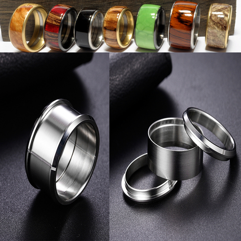 Handmade ring set metal blank ring DIY jewelry gift making supplies handmade stainless steel ring ► Photo 1/6