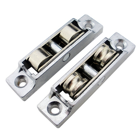 Sliding Doors And Window Rollers Stainless Steel Copper Double Wheel Pulley Sliding Door Fittings Wheels Accessories ► Photo 1/5