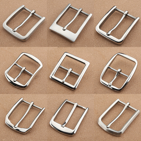 1pcs Stainless Steel 35mm Belt Buckle End Bar Heel bar Buckle Single Pin Heavy-duty For 32mm-34mm Belts Leather Craft Accessory ► Photo 1/6