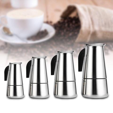 Stainless Steel Coffee Pot Mocha Espresso Latte Percolator Stove Coffee Maker Pot Percolator Drink Tool Cafetiere Latte Stovetop ► Photo 1/5