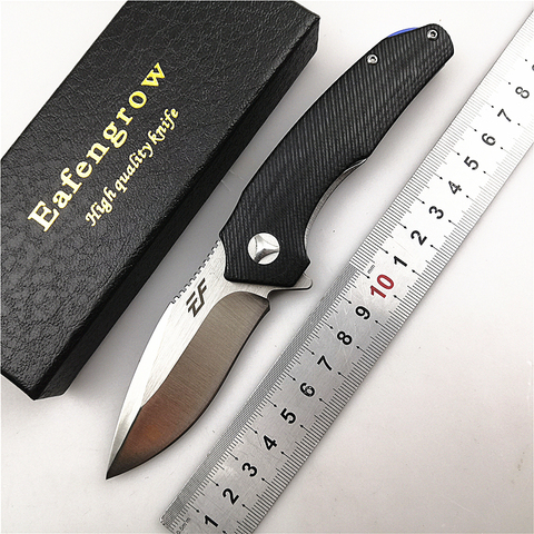 Eafengrow EF80 Folding Pocket Knife G10 Handle 9CR18MOV Blade Outdoor/Camping/Hunting/Knife Utility/Survival/EDC/Garden/Knife ► Photo 1/6