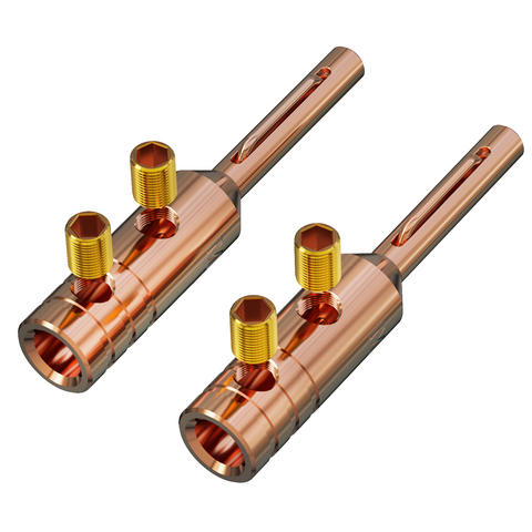 Monosaudio B80 Hifi Audio Banana Plug Pure Copper Silver/Gold/Rhodium Plated Available Jack Terminal for 5mm Speaker Wire ► Photo 1/6