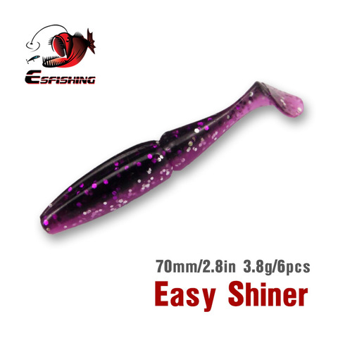 KESFISHING Soft Lures Shad New Color 70mm 1.2g 3.8g Easy shiner Leurre Souple Carp Fishing Tackle Sea Fishing Silicone Bait ► Photo 1/6