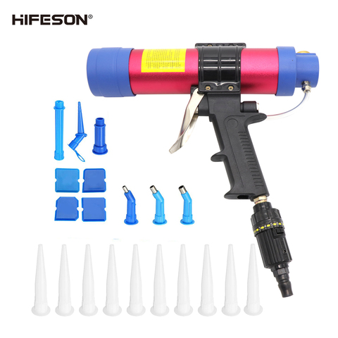 310ml Pneumatic Air Sealant Cartridge Gun Silicone Caulking Tool Caulk Nozzle Glass Rubber Grout Construction Tools ► Photo 1/6