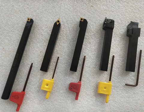 12mm 5pcs Right Hand Type, Lathe Cutting Tool Set, The Most Useful Turning Holder ► Photo 1/2