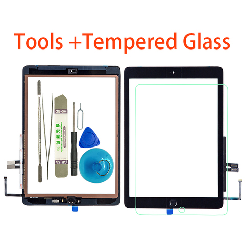 New For iPad 9.7 (2022 Version)  6 6th Gen A1893 A1954 Touch Screen Digitizer  Glass With Home Button +Tools+Tempered Glass ► Photo 1/6