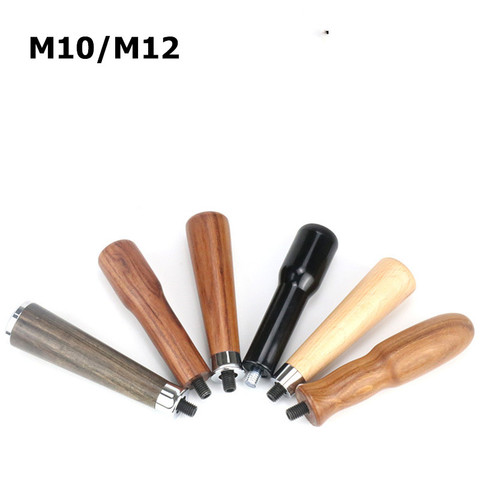 M10/M12 Portafilter Handle Espresso Coffee Cafe Machine Solid Wooden Handle Coffee Maker Cafe Tools Accessories For Barista ► Photo 1/5