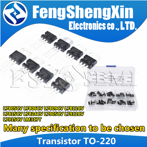 10pcs L7805CV L7806CV L7808CV L7809CV L7810CV L7812CV L7815CV L7824CV  Transistor TO-220 L7805 L7806 L7808 L7809 LM317T  TO220 ► Photo 1/6