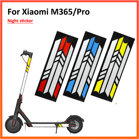 Night film sticker for Xiaomi m365 pro motorcycle fluorescent stickers reflective stickers accessory scooter accessories ► Photo 1/6