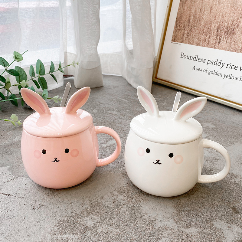 Rabbit Coffee Mug Lid, Coffee Mug Ceramic Rabbit