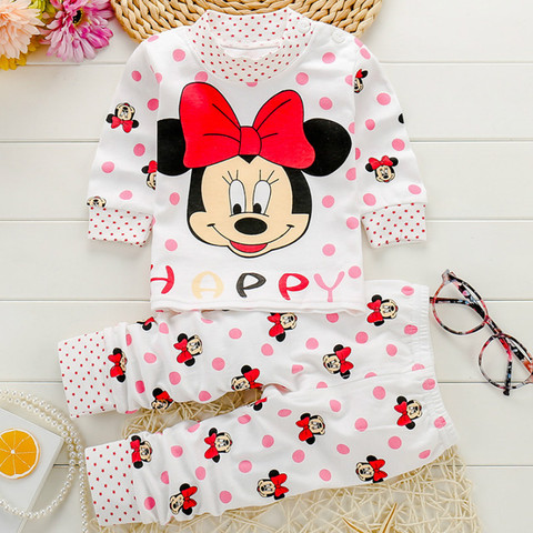 Baby Clothing Sets Autumn Baby Girs Clothes Infant Cotton Girls Clothes Tops +Pants 2pcs Underwear Outfits Kids Clothes Se 0-24M ► Photo 1/6