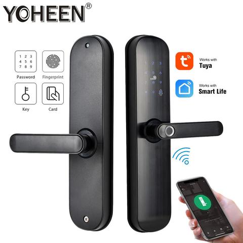 TUYA Smart Door Lock Digital Code Biometric Fingerprint Lock with WiFi Smart Life App ► Photo 1/6