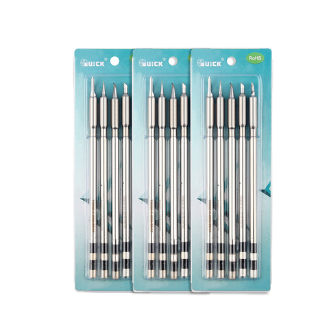 5pcs/lot Original QUICK TSS02-SK TSS02-K TSS02-I TSS02-2C TSS02-3C Conical Type Lead Free Solder Iron Tip for TS1200A ► Photo 1/6