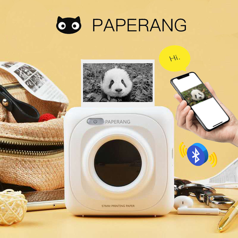 PAPERANG Portable Bluetooth Photo Mini Printer Thermal Printer Pocket Printer Inkless Clearly Printing For Mobile Android iOS P1 ► Photo 1/6