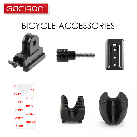 GACIRON Universal HandleBar Mount Road Bicycle light Bike lamp accessories 3M Stickers/ Base/ Screw Nuts ► Photo 1/6