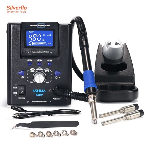 YIHUA 8509 Micro Hot Air Gun Soldering Station with 3.5/3/2.5/2 mm Nozzle Temperture Adjustable BGA Rework Station ► Photo 1/6