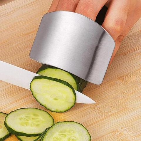 Stainless Steel Kitchen Tool Hand Finger Protector Knife Cut Slice Safe Guard Kitchen Cocina Kitchen Accessories Garden Stickers ► Photo 1/6