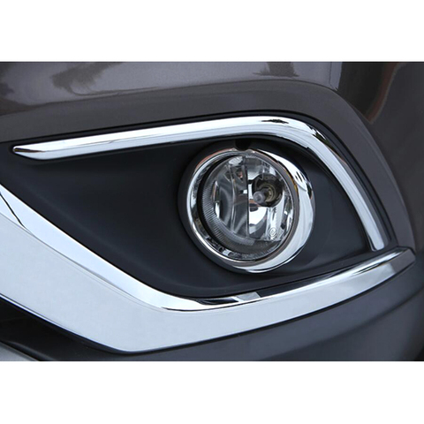 2PCS ABS Chrome Car Front Headlight Fog Lamp Cover Trim For Mitsubishi Outlander 2022  Car Styling Accessories ► Photo 1/6