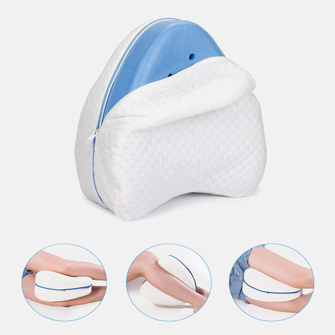 Memory Cotton Leg Pillow For Side Sleeper Sciatica Relief Sleeping