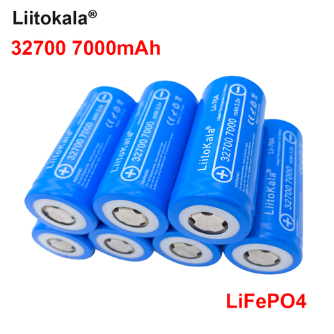 10pcs LiitoKala Lii-70A High power 3.2 V 32700 7000mAh battery LiFePO4 35A 55A Continuous Discharge Maximum battery ► Photo 1/5