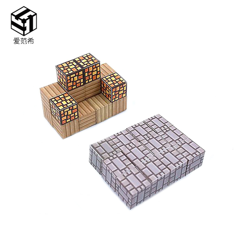 My World Mini Magnetic Building Blocks Sofa Stone Table Set Toys For Children Boy Kids Hobby Gift Figures Bricks Models Diy Kit ► Photo 1/6