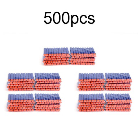 500/200/100 PCS Safe Foam Bullet EVA Soft Bullet Solid Bullet Darts For Nerf N-Strike Elite Series Blasters for Toy Gun ► Photo 1/6