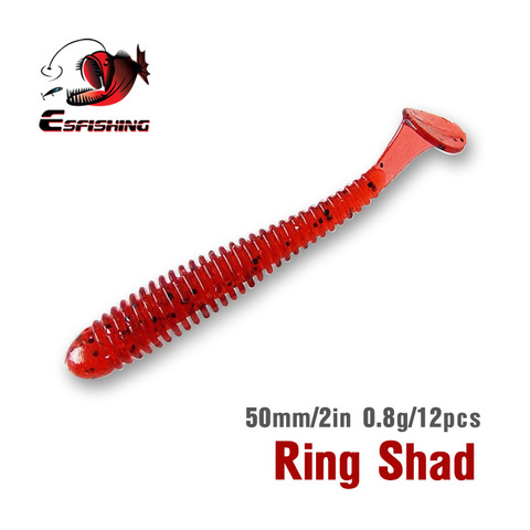 KESFISHING RING SHAD 50mm Fishing Lures Soft Baits Trout Lure Pesca Iscas Artificiais Carp Fishing Tackles Spinner Baits Flash ► Photo 1/5