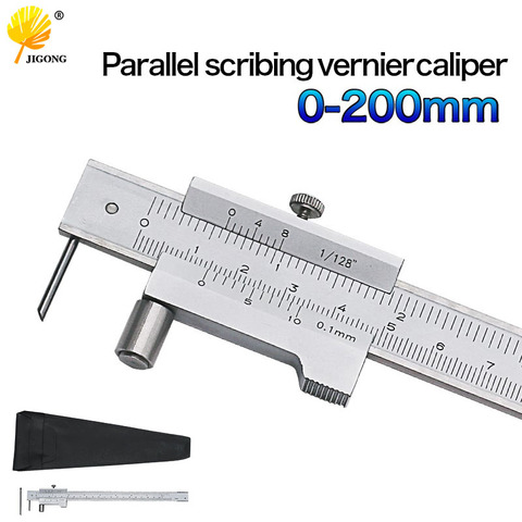 0-200mm Marking Vernier Caliper with Carbide Needle Scriber Parallel Marking Measuring Ruler Measuring Tool ► Photo 1/6