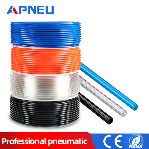 1M Air Tubing Pneumatic Pipe Tube Hose 10mm OD 6.5mm ID 8mmx5mm 6mm x 4mm 2.5mm 12x8mm Transparent Blue Red PU Air Gas Pipe Hose ► Photo 1/6