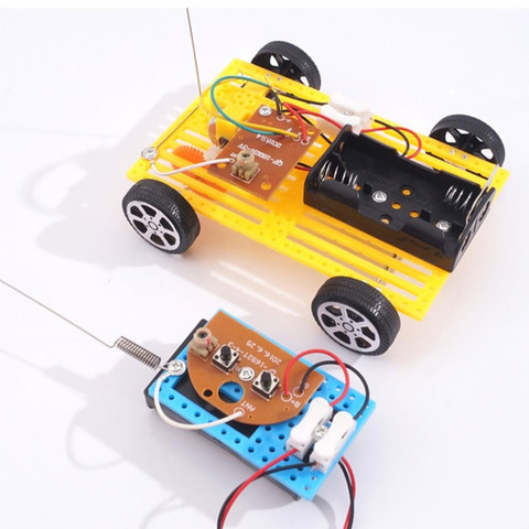 DIY Wireless Remote Control Racing Car Model Kits Physical Science Experiments Technology Educational Toys For Children STEM ► Photo 1/5