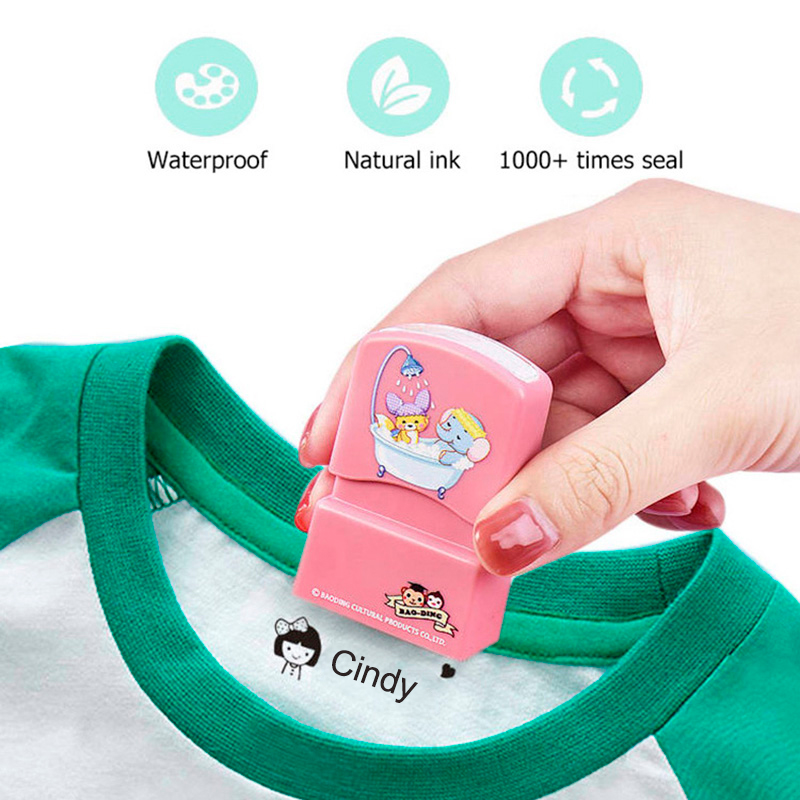 Kids Name Stamps Waterproof Not Easy to Fade Washable Clothing