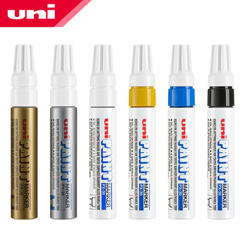 1pcs Japan UNI PX-30 Paint Pen Thick Word Wide Touch Up Pen Notes Industrial Pen Oblique Head Thick Oily Pen Permanent Marker ► Photo 1/6