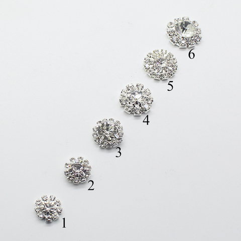 10pcs/lot Snap Flatback Rhinestone Buttons for Clothing DIY Accessories Craft Supplies for Sewing Metal Manualidades Button ► Photo 1/6