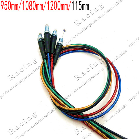 Motorcycle Throttle Cable 950MM 1080MM 1200MM Straight Connection For Dirt Pit Bike Motocross XR50 CRF50 CRF70 KLX 110 125  ► Photo 1/6