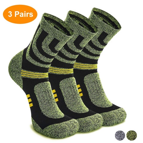 3 Paris Hiking Walking Sports Socks for Men, Anti Blister Winter Terry Socks for Outdoor Sports Running Cycling Camping Trekking ► Photo 1/6