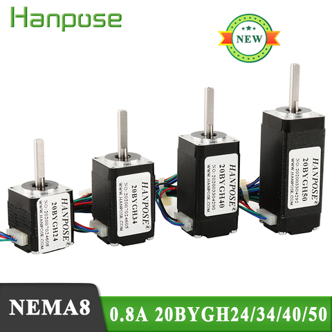 Multiple models Nema 8 Stepper Motor 20BYGH34/4050 0.8A 21mN.m 34mm 20 Series motor For beauty medical machine accessories ► Photo 1/6