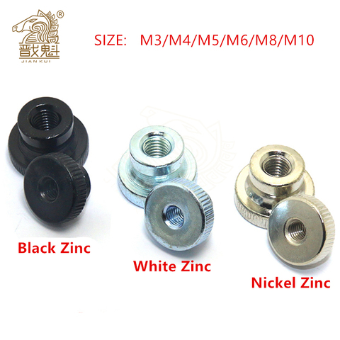 5PCS M3 M4 M5 M6 M8 M10 DIN466-B GB806 Galvanized Knurled Thumb Nut Iinstrument Hand Tighten Nut 3D Printers Parts Curtain Wall ► Photo 1/4