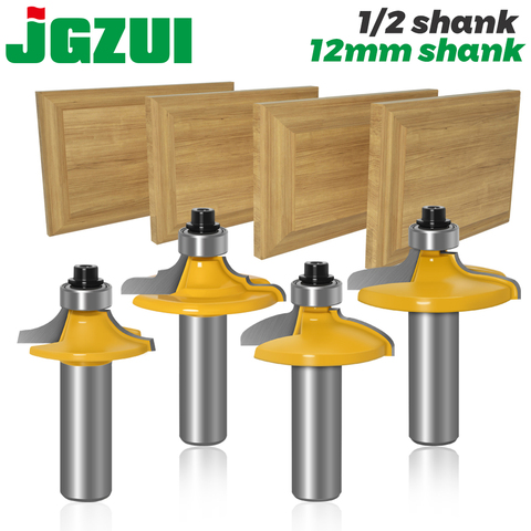 1-4 pcs Drawer Front & Cabinet Door Front Router Bit Set-1/2