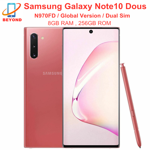 Samsung Galaxy Note10 Note 10 Duos N970FD Dual Sim 256GB ROM 8GB RAM Octa Core 6.3