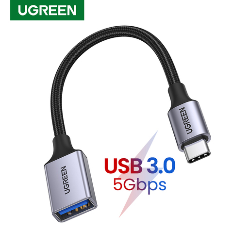 UGREEN USB C to USB 3.0 OTG Adapter USB Type-C OTG Data Cable Connector for Samsung GalaxyS 10 MacBook Pro 2022 USB C Adapter ► Photo 1/6