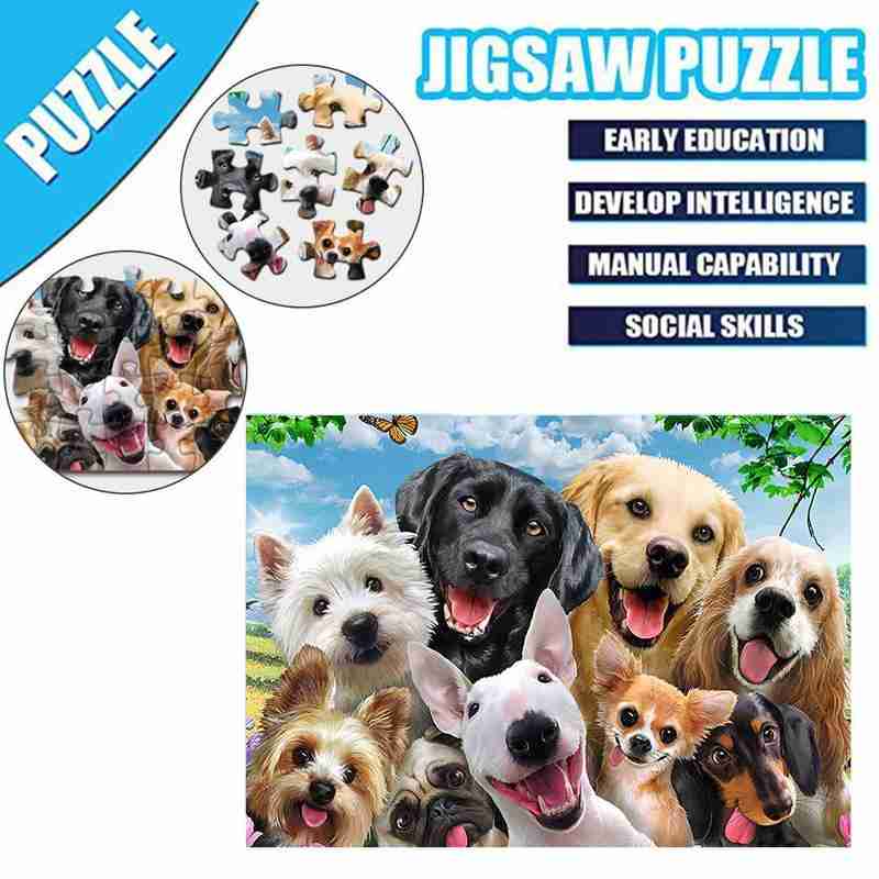 New Puzzle Dog Jigsaw 1000 Piece Pieces Educational puzzle Gift Kids Adults 