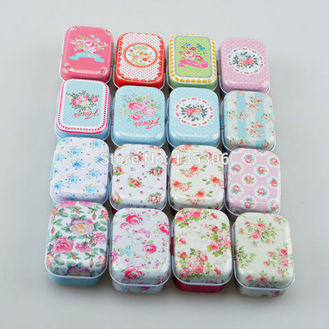 Colorful mini tin box sealed jar packing boxes jewelry, candy box small  storage boxes cans coin