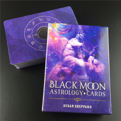 Black Moon Astrology Cards Tarot Cards English Version Playing Card Deck Tarot Game Board Games Divination Fate For Family Party ► Photo 1/6