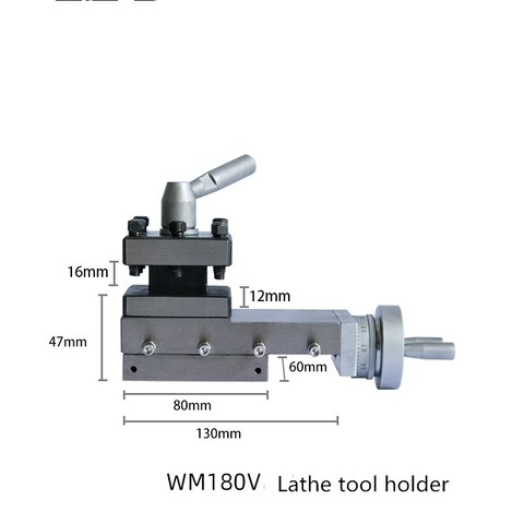 MV180/210 lathe tool post WM180V /PL180V/square tool post lathe accessories ► Photo 1/4