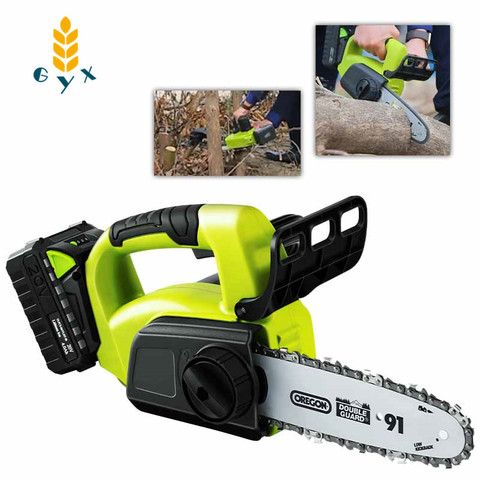 Cordless electric chain saw household logging saw chainsaw handheld small tree felling lithium battery outdoor mini portable ► Photo 1/6