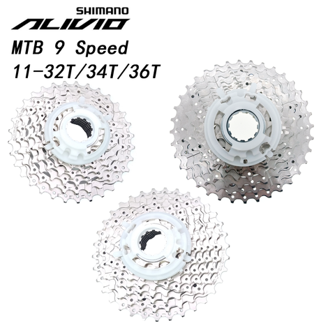 Shimano Alivio M4000 HG400-9 9 Speed Bike Cassette MTB mountain bicycle freewheel HG400 9S 11-32T 11-34T 11-36T 32t 34t 36t ► Photo 1/6