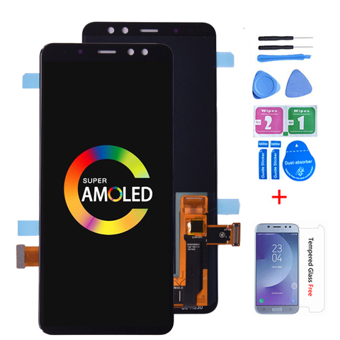 Super Amoled For SAMSUNG GALAXY A8 2022 A530 A530F LCD Display Touch Screen Digitizer Assembly A8 2022 Duos LCD A530F/DS ► Photo 1/6