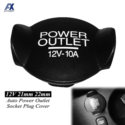 1x Universal Power Socket Plug Outlet Cigarette Lighter Auto Cover Cap 21mm 22mm 12V Car Accessories Styling Waterproof ► Photo 1/6
