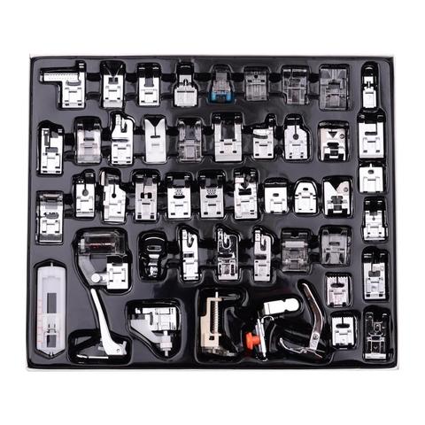 11/32/48/52/62pcs Sewing Machine Supplies Presser Foot Feet for Sewing Machines Feet Kit Set With Box For Brother Singer ► Photo 1/6