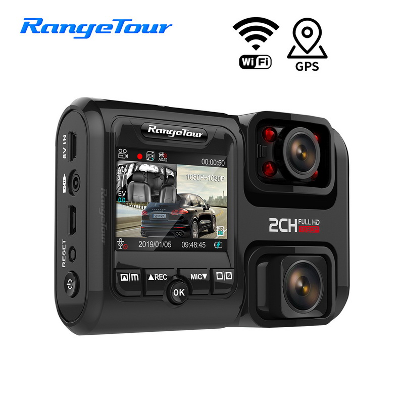 4K 2160P Car DVR D30H Dash Camera Support WiFi GPS Front and Cabin